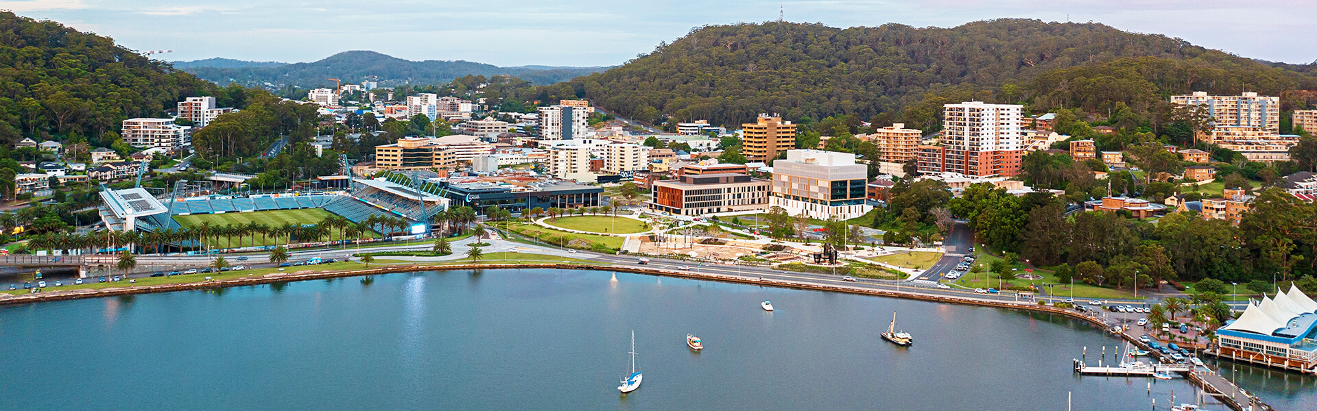 Arial view of Gosford